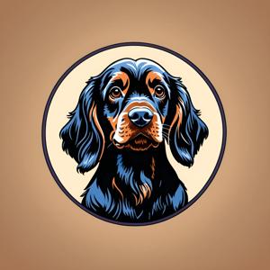 Stylized Black Cocker Spaniel Portrait - Free Download - AI Scribbles