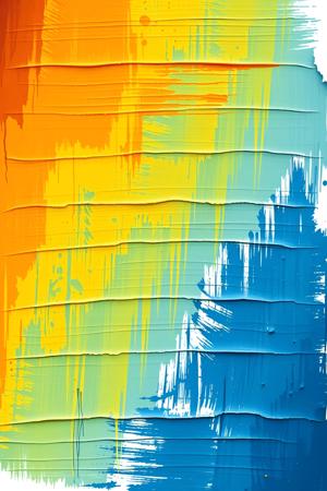 Abstract Blue and Yellow Paint Strokes - Free Download - AI Scribbles